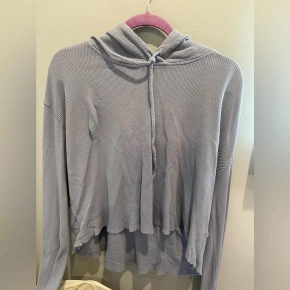Brandy Melville/John Galt waffle long sleeve hoodie - Picture 1 of 1